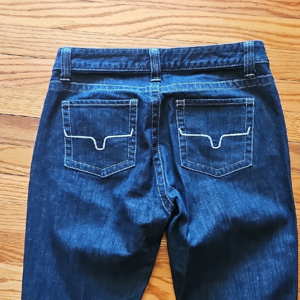 Kimes Ranch Dark Blue Flare Jeans - Picture 4 of 5